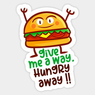 Give Burger a Way Sticker